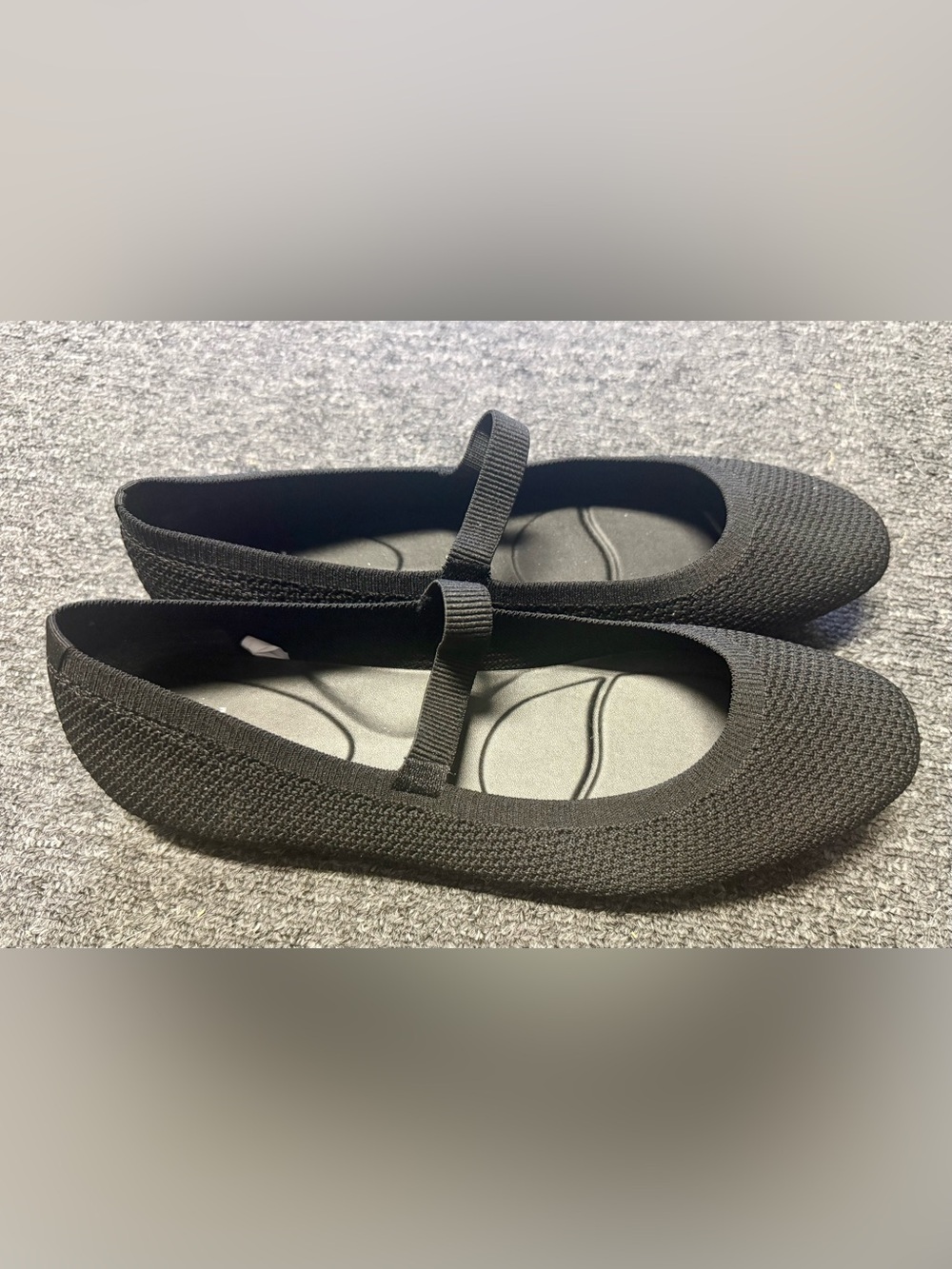 A New Day Black Knit Flats